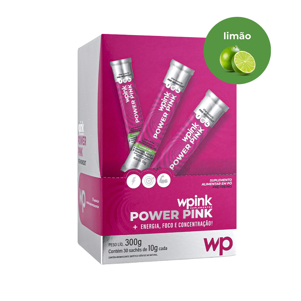 power pink de limão - pré-treino – 300g - wp